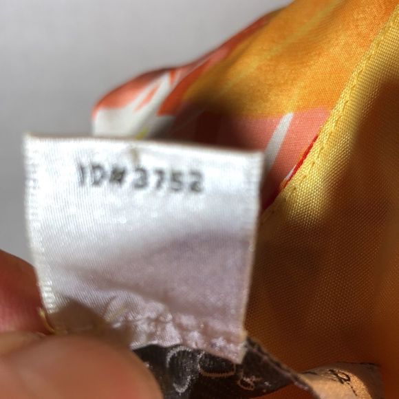 100% silk sheath dress/Casual Corner/ yellows, oranges/white/sleeveless/lined - Picture 7 of 14